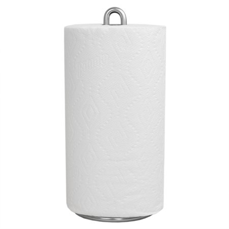 HOME BASICS Simplicity Collection Paper Towel Holder, Satin Chrome PH49791